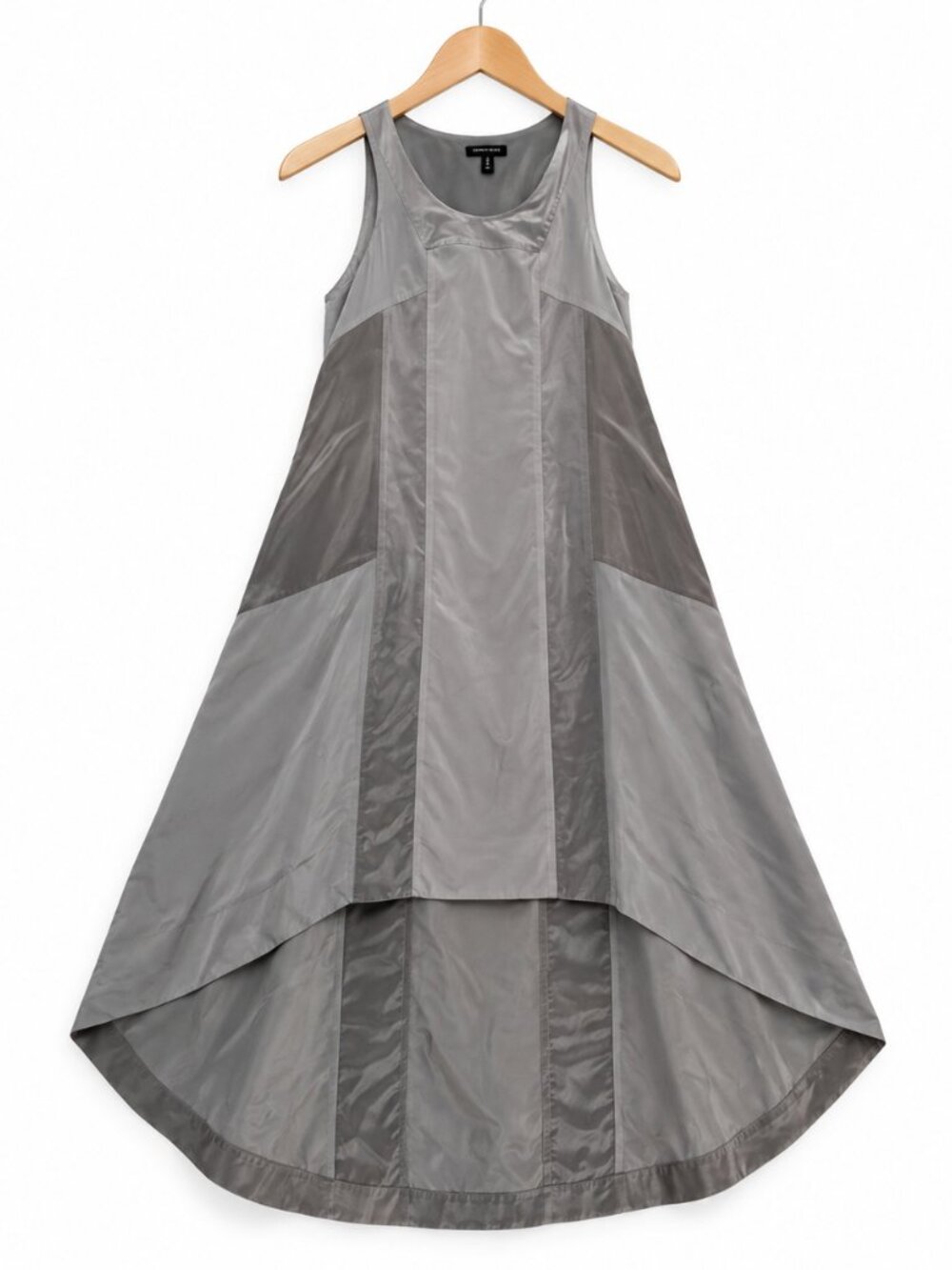 Kenneth Cole Gray Sleeveless A-Line Midi Dress | Modern Minimalist | Size S